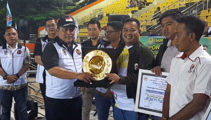 PORKAB Bekasi,Tarumajaya Juara Umum 2023, Dede Mauludin Apresiasi Kepada Atlet Yang Berjuang