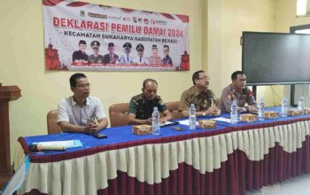 Camat Sukakarya, Harapkan Pemilu 2024 Berjalan Aman, Damai dan Kondusif