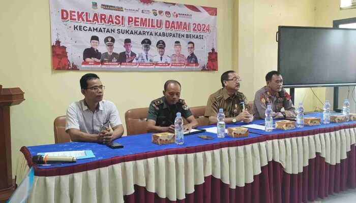 Camat Sukakarya, Harapkan Pemilu 2024 Berjalan Aman, Damai dan Kondusif