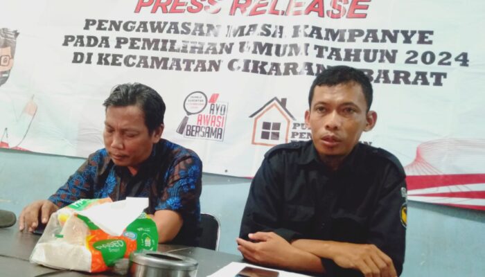 Panwaslu Kec Cikarang Barat Bekasi Gelar Press Release Terkait Pengawasan Masa Kampanye