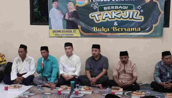 Pemdes Sukaindah Gelar Pembagian Ta’jil dan Bukber Bersama Perangkat Desa