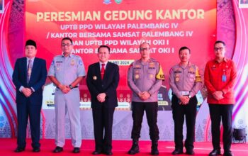 Kapolda Sumsel Hadiri Peresmian UPTB PPD Kantor Bersama Samsat Palembang