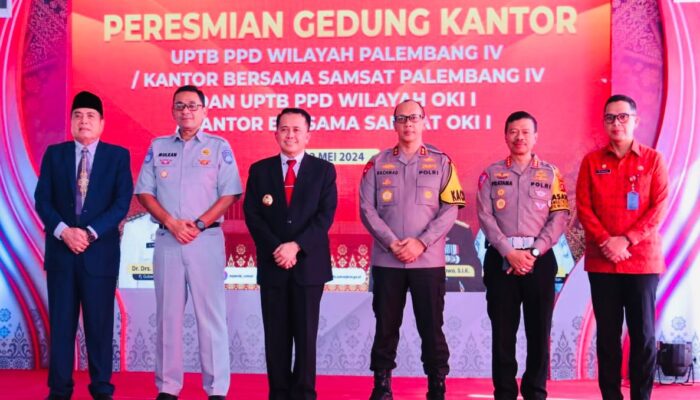 Kapolda Sumsel Hadiri Peresmian UPTB PPD Kantor Bersama Samsat Palembang