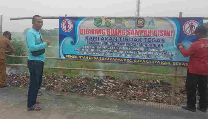 Pemdes Sukakarya Akan Tindak Tegas, Masyarakat Yang Buang Sampah Sembarangan