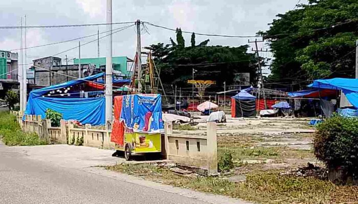 Satpol PP Merangin Tidur Lelap, Pasar Malam di Samping Polres Merangin Masih Beroperasi 